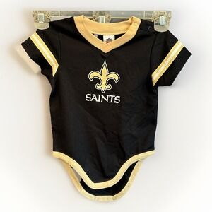 NFL Official Apparel New Orleans Saints Infant Boys girls 18m One Piece Bodysuit